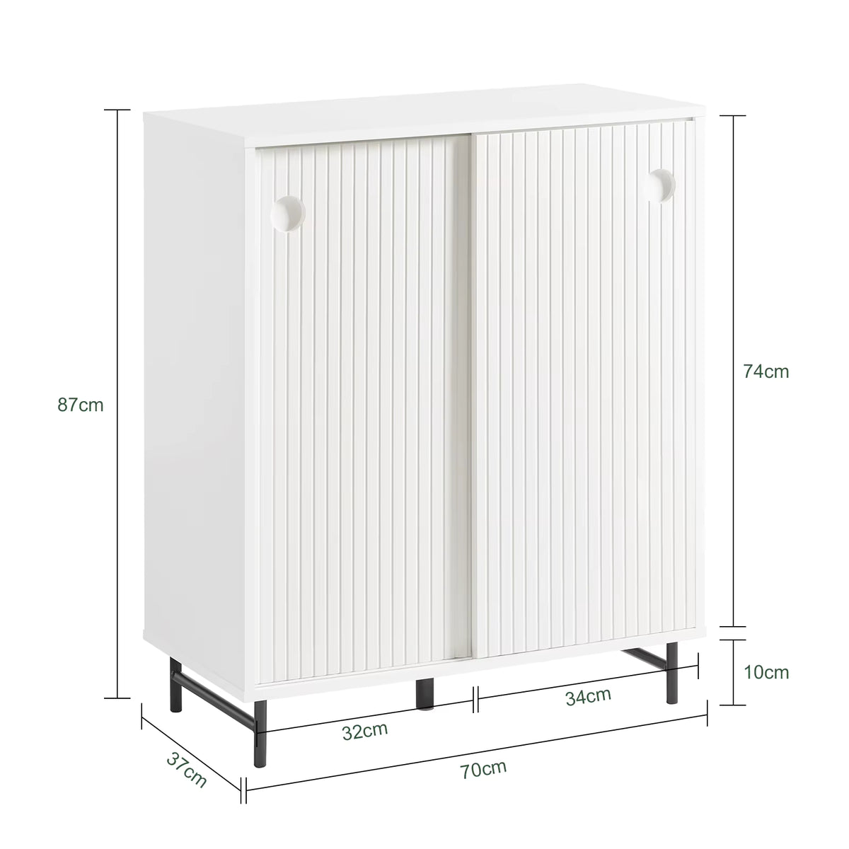 SoBuy FSB62-W shoe wardrobe kitchen wardrobe sideboard sliding doors dresser wardrobe side wardrobe storage s wardrobe