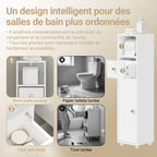 Meuble à papier toilette compact
