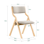 Chaise pliante en bouleau