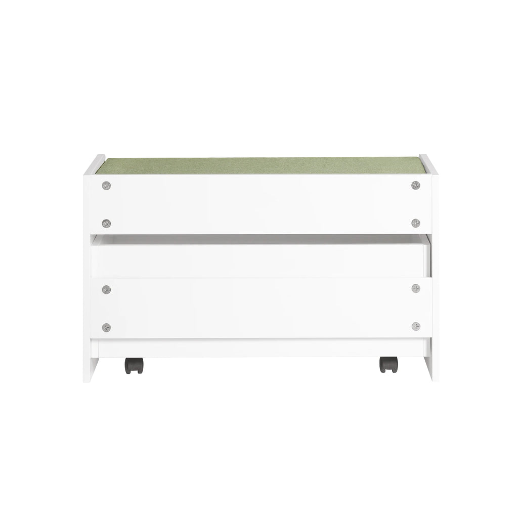 SoBuy KMB80-W Kids Bench with Storage Practical toys & shoes storage box with Comfortable seat cushion