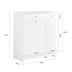 Meuble de salle de bain à 2 paniers