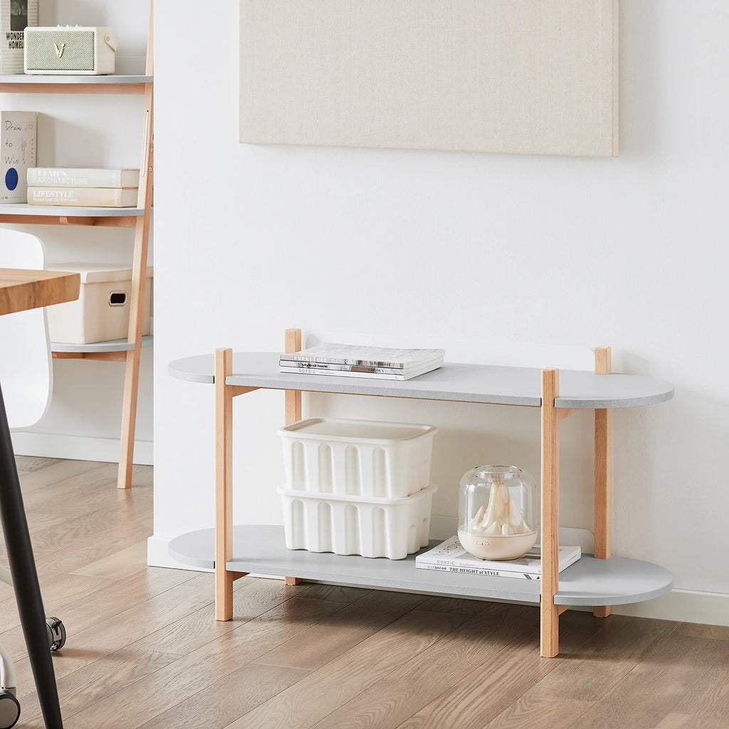 SoBuy HSTR01 Bookshelf Multifunctional Shelf Stand Rack With 2 Shelves coffee table Shelf Cantil 100x52x33cm