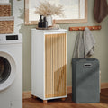 SoBuy BZR126-W laundry wardrobe with fold-out laundry bag laundry chest laundry collector laundry basket bathroom wardrobe BHT approx. 32x85x33cm