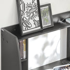 Bureau mural rabattable noir