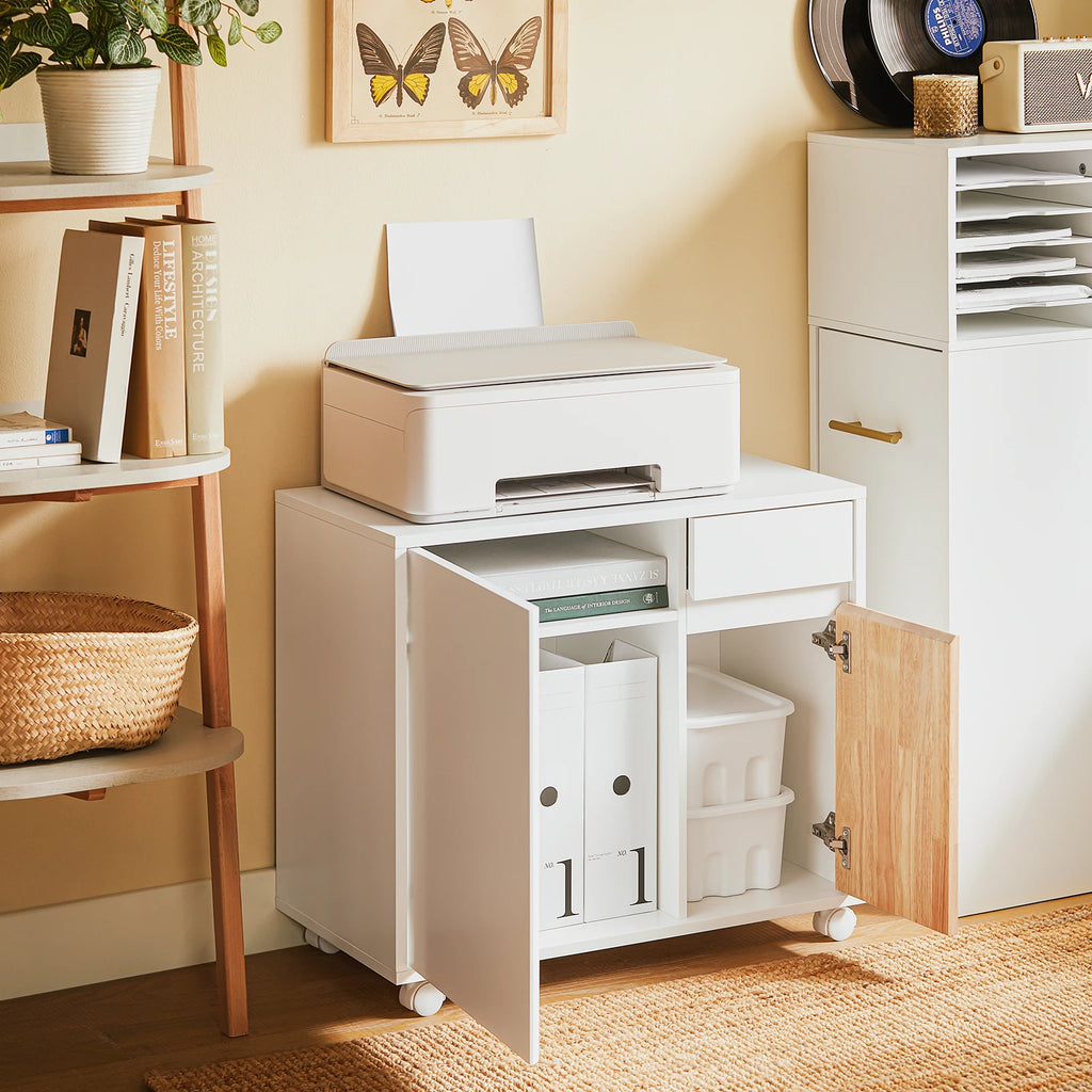 SoBuy ASK04-WN files wardrobe file wardrobe dare printer table printing stand roll container warehouse wardrobe wardrobe for office