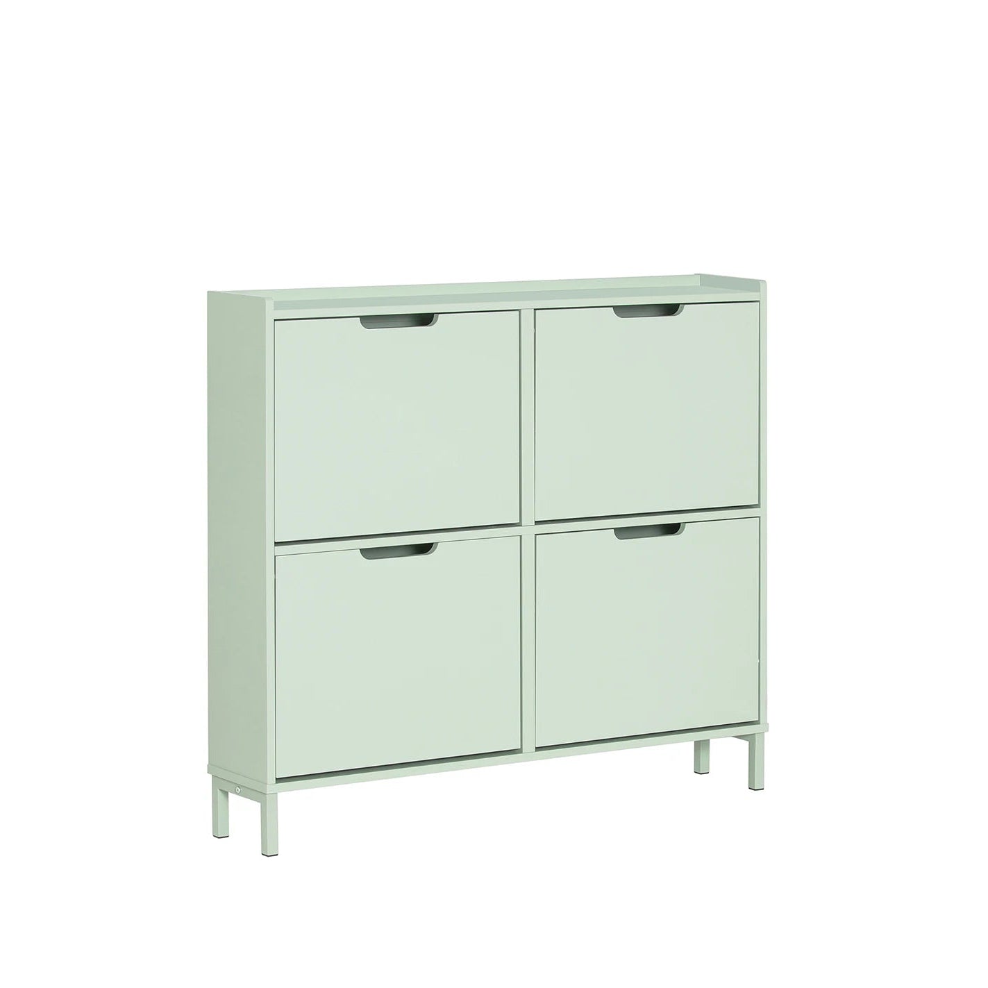 SoBuy FSR100 Shoe dump truck with 4 flap Shoe cabinet narrow shoe rack with 8 shelf surfaces Shoe chest of drawers Shoe shelf