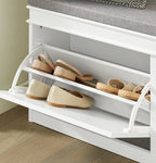Banc à chaussures avec coussin