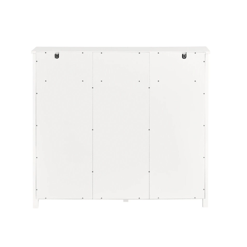 SoBuy FSB74-W kitchen wardrobe sideboard with sliding doors wardrobe buffet storage s wardrobe dresser White BHT approx: 104x93x35cm