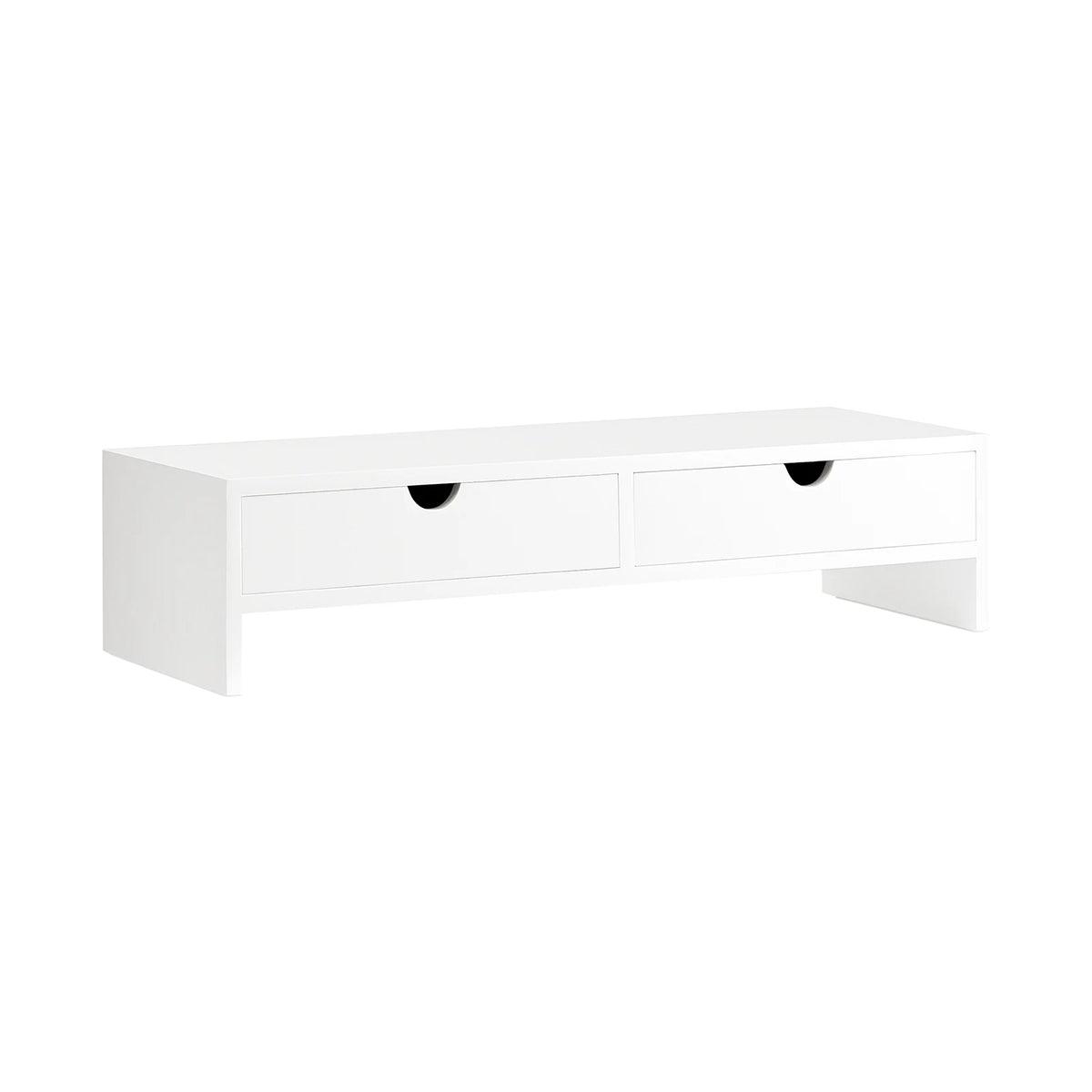 SoBuy BBF02 monitor screen stand monitor increase monitor stand with 2 drawers BHT approx. 47x11x18cm