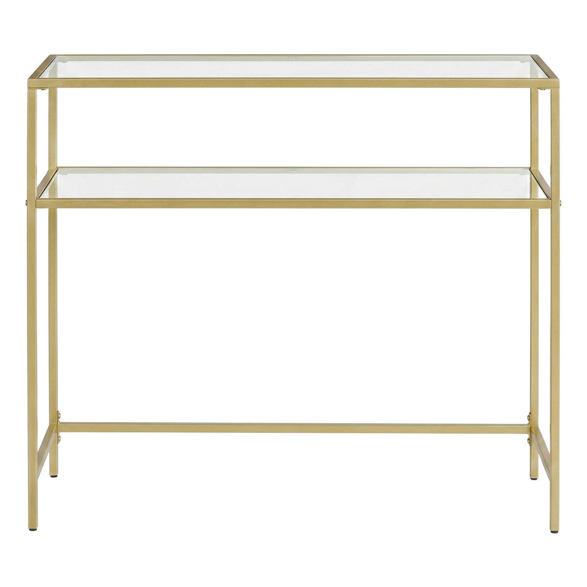 VASAGLE Table Console, Dessus en Verre Trempé, Montage Facile