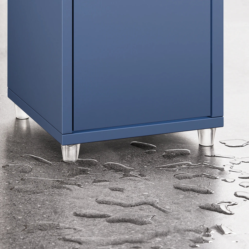 SoBuy BZR34-II Bath wardrobe High wardrobe Narsy with Adjustable Floors Water Repellent Wood Space Saving Bath furniture 20x180x20