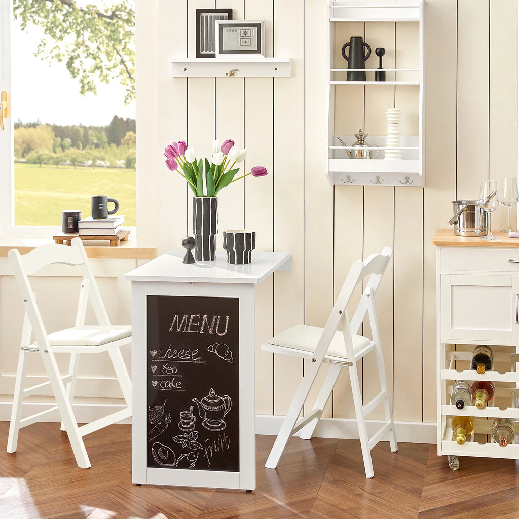 SoBuy FWT20-W Wall Table Folding Table dining table Kitchen Table Memoboard BHT: 50x76x75cm