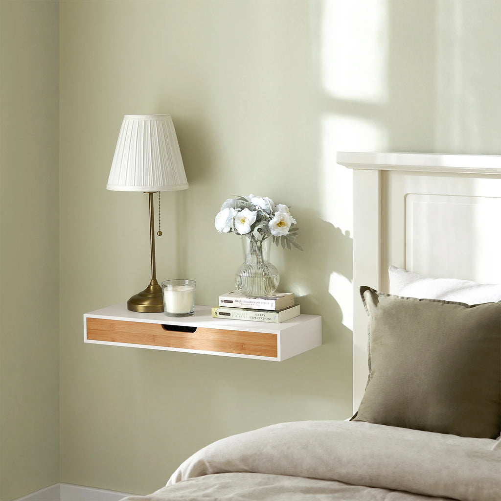SoBuy FRG93-WN Suspended Rack Wall Cabinet Hanging wardrobe Wall drawer Hanger No Matter B 60cm