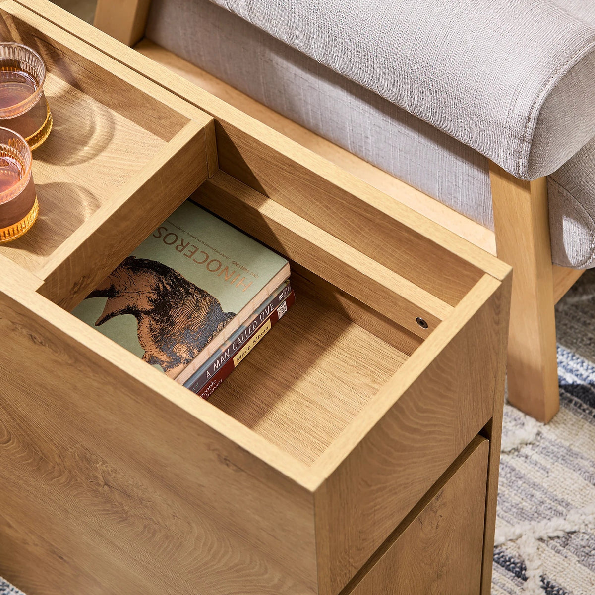 SoBuy FBT158-N Narrow side table Space Saving bedside table Sofa Table side table Storage wardrobe wardrobe for office