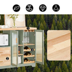 Buffet vitré avec niche micro-ondes