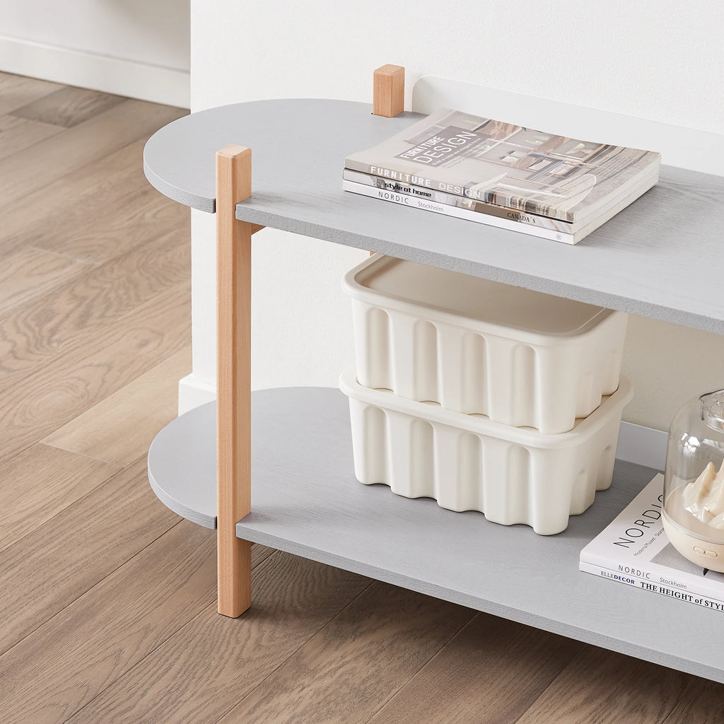 SoBuy HSTR01 Bookshelf Multifunctional Shelf Stand Rack With 2 Shelves coffee table Shelf Cantil 100x52x33cm