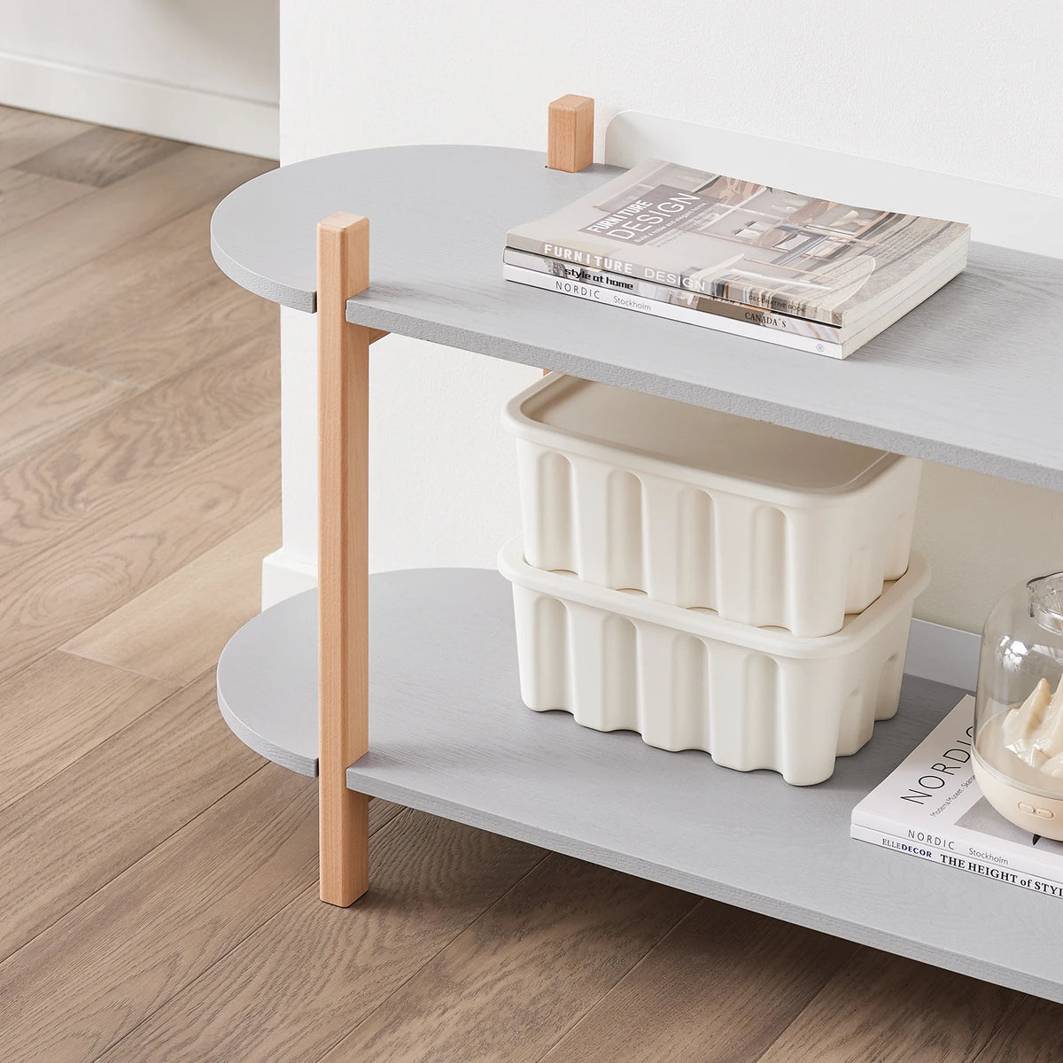 SoBuy HSTR01 Bookshelf Multifunctional Shelf Stand Rack With 2 Shelves coffee table Shelf Cantil 100x52x33cm