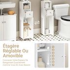 Meuble à papier toilette compact