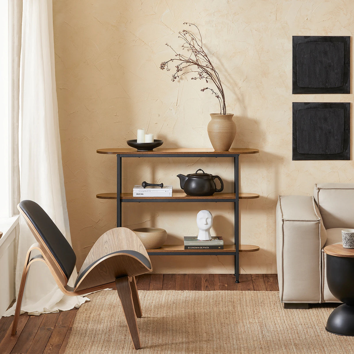 Sobuy Fsb67-Ws Console Table Hallway Table Sideboard Narrow Side Table Sofa Table Decorative Table W X H X D Approx: 110X86X25Cm